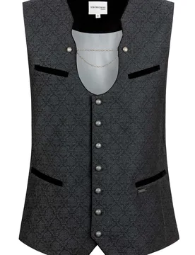 Trachtenweste Enio (schwarz, Gr. 58) von Classics für Herren, Oberteile, 70% Polyamid, 15% Baumwolle, 15% Viskose - Stockerpoint - FashionsVida