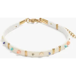 Pulsera con charms ajustable de de acero inoxidable
