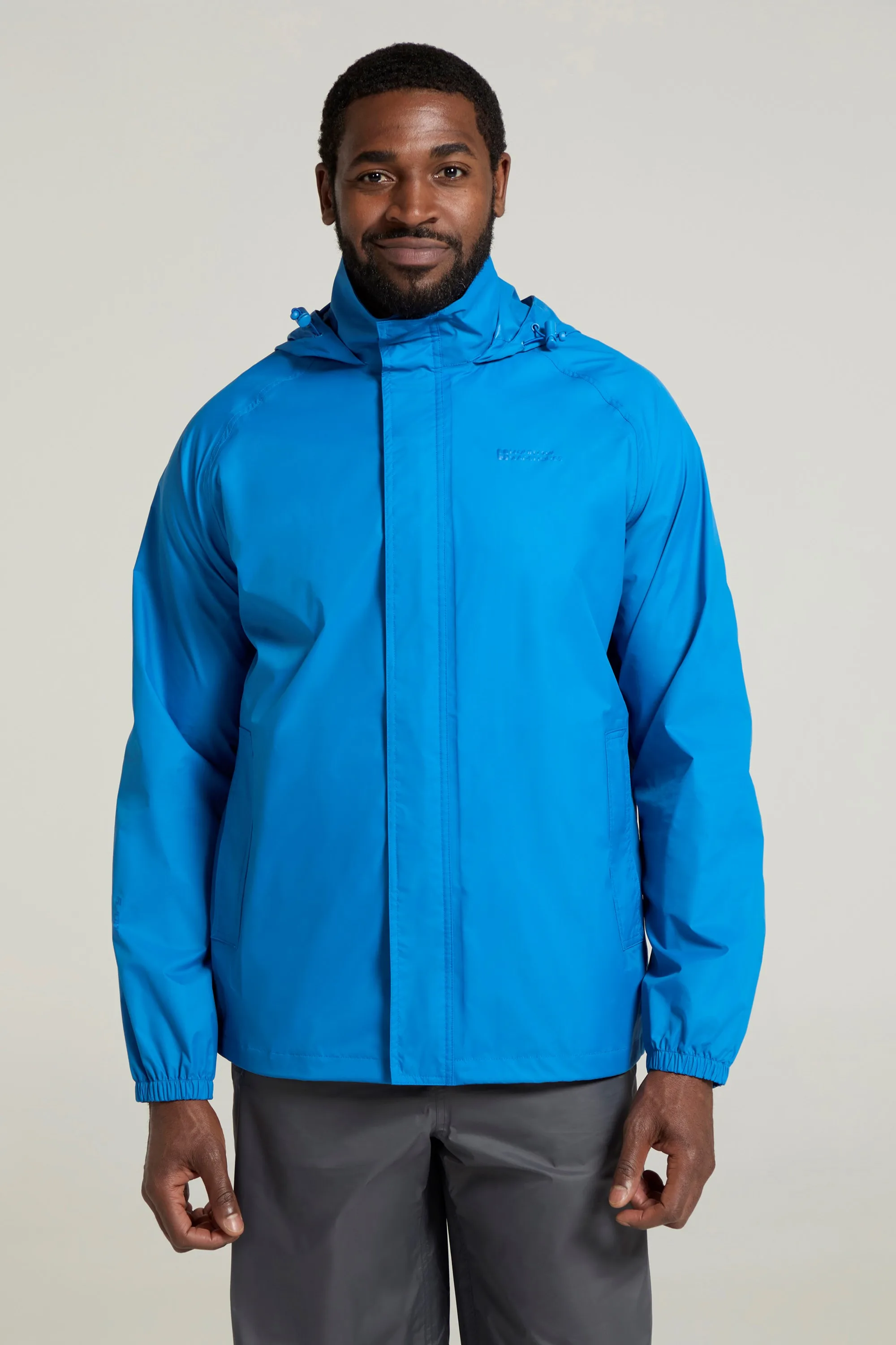 Pakka Mens Waterproof Jacket - Blue - Blue - Size: S - Mountain Warehouse - FashionsVida