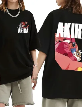Japanese Science Fiction Cartoon Movie Anime Akira Tetsuo Shima Shotaro Kaneda T Shirt Men's Clothing 90s Punk Oversized T-shirt - Aliexpress - FashionsVida