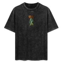 Pineapple Design T-Shirt Large Size Breathable Tee