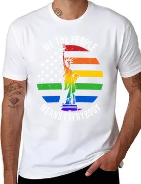 We The People Means Everyone Vintage LGBT Gay T-Shirt man t shirt heavy cotton g man t shirts for men cotton t shirt man T-Shirt - Aliexpress - FashionsVida