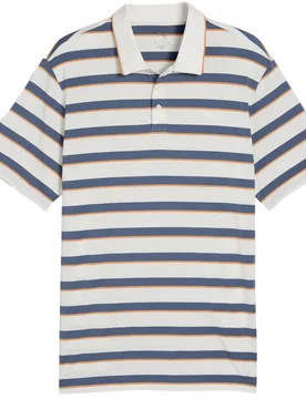 Polo Cloudspun Stripe, weiss/indigo m - Puma - FashionsVida
