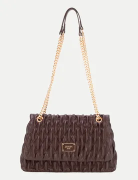 JEANS Schultertasche Ruga Emma im Rautenstepp-Design 702-dunkelbrau - Joop! - FashionsVida