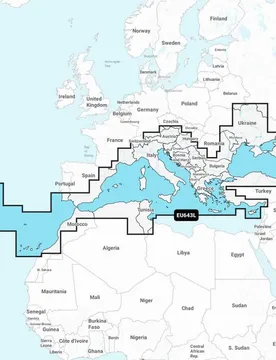 Mediterranean+black Sea Navionics+™ Marine Charts One Size unisex - Garmin - FashionsVida
