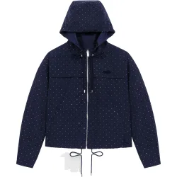 Gabardina de mujer corta con capucha