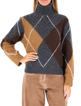 Maglione dolcevita GRIGIO SCURO S - Diana Gallesi - FashionsVida