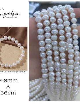 Mm A Natural Freshwater Pearl Near Round Beads Charms for DIY Women Men Necklace Bracelets Jewelry Making Accessories - Aliexpress - FashionsVida