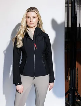 Damen Jacke TRANSSEASONAL SOFTSHELL black L - ea.St - FashionsVida