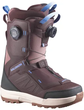 Boots de snowboard - Vista Dual BOA Coffee Bean/Brown Lentil/Brunnera - Taille 38 - Marron - Salomon Snowboard - FashionsVida