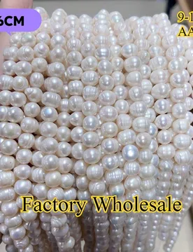 MmAAA Lustrous Hot Sale Bread Round Factory Wholesale Natural Freshwater Pearl Women Jewelry Make DIY Necklace Bracelet Gift - Aliexpress - FashionsVida