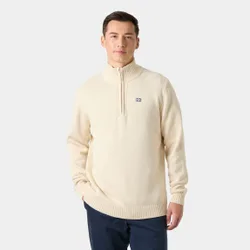 Men's Smoegen Half-Zip Sweater White L - Cream White - Male