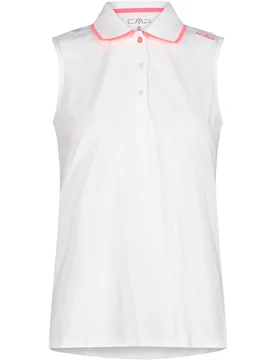Woman polo sleeveless camiseta tirantes Blanco (48) - CMP - FashionsVida