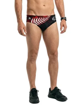 New Zealand 2020 Swimming Brief Red L Men - TURBO - FashionsVida