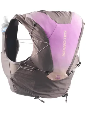 Sac de trail/running - Adv Skin 12 Gradient Set W Iron/Shadow Gray - Taille S - Rose - Salomon - FashionsVida