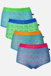 Womens Four-pack Bamboo Hipster Boxer Briefs - - Size: XL