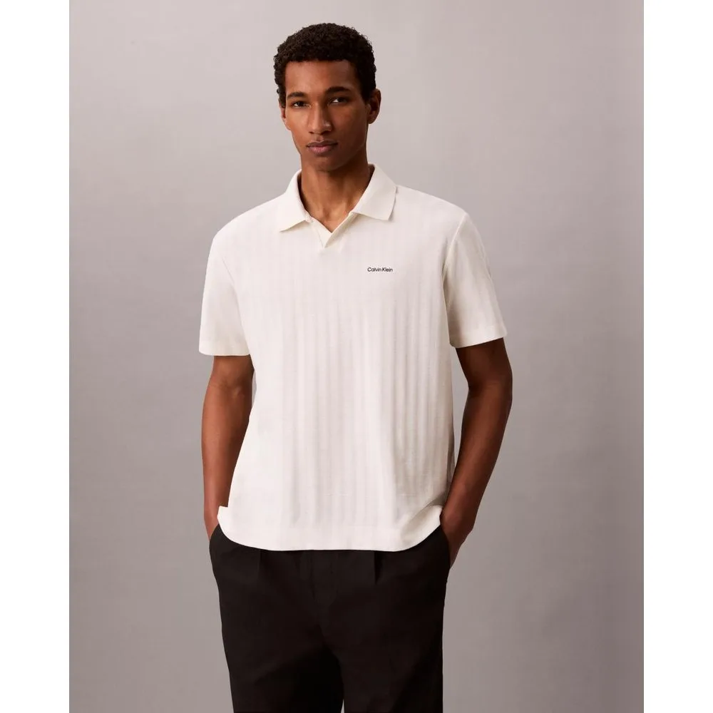 Polo Hombre manga corta texturizado - Calvin Klein - FashionsVida