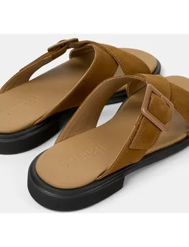 Sandalias planas de mujer Edy de piel - Camper - FashionsVida