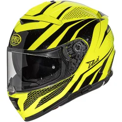 Casco Moto Integrale In Fibra DEVIL PR FLUO Giallo F taglia 2X