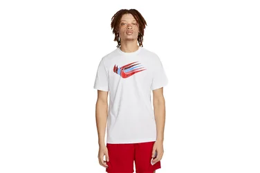 Multi Swoosh T-Shirt - T-Shirt-kurzarm - weiß - Herren - Size: L