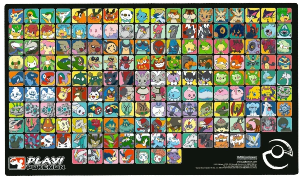 Pokemon Professor Program Unova Region Gen 5 Black Playmat - Pokémon - FashionsVida