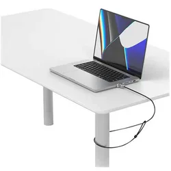 Câble De Sécurité Pour Ordinateur Portable Macbook Pro 2021 16 Pouces Silver One Size unisex