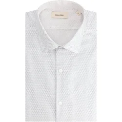 Camisa de hombre de vestir slim con microestampado