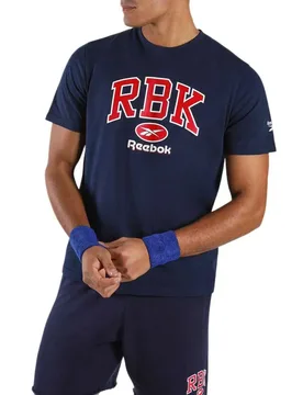 T-shirt à Manches Courtes Collegiate Vector Navy S - Reebok - FashionsVida