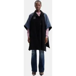 Desigual - Poncho Denim Combinado