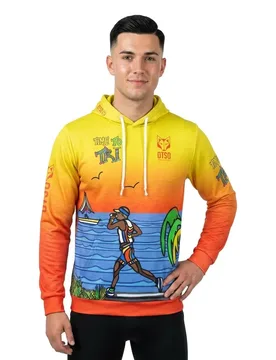 Time To Tri Man Run Hoodie Multicolour S Men,Women - OTSO - FashionsVida
