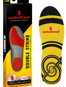 Shock Stopper Unisex Double Strike Insole - - Size: 7 - Sorbothane - FashionsVida