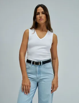 Top básico de rayas de mujer - Salsa Jeans - FashionsVida
