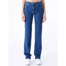Womens Cape Dark Plain Lexy Straight Jean - Female - Navy - W28 L32