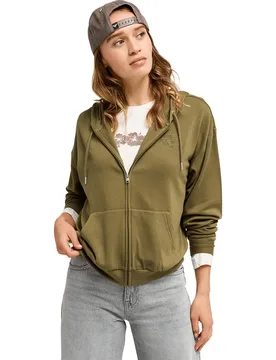 Felpa Con Zip Surfing By Daylight Winter Moss M - Roxy - FashionsVida