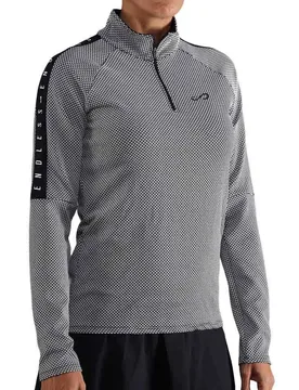 Kirsch Iconic Ii Half Zip Sweatshirt Black White L - Endless - FashionsVida