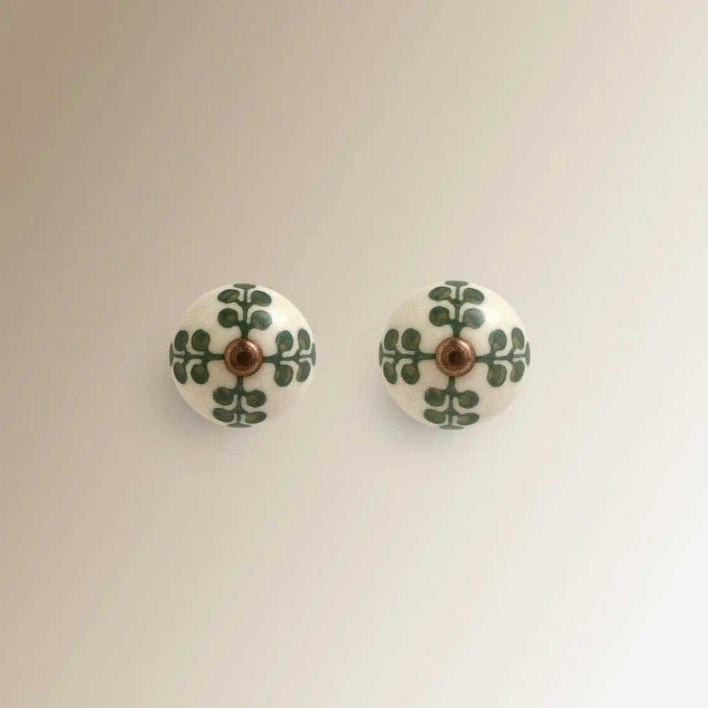 Set de 2 pomos de cerámica Flores - El Corte Inglés - FashionsVida