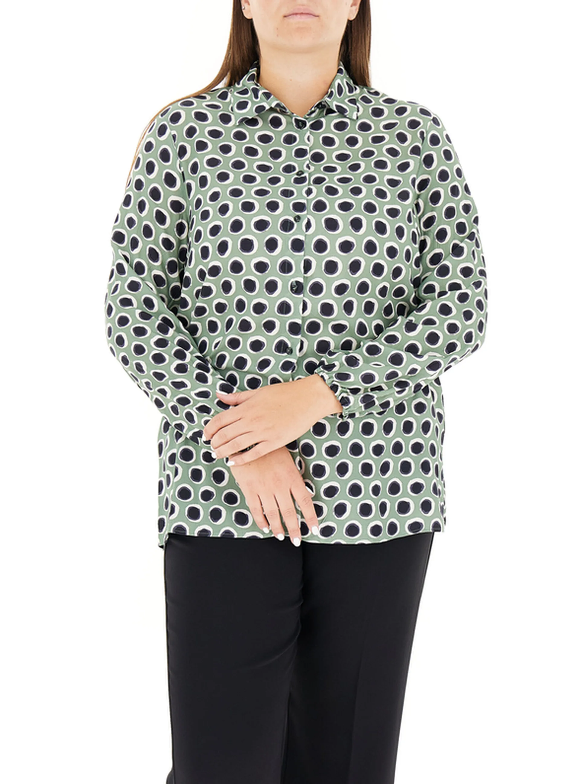Camicia in viscosa SALVIA 45 - LUISA VIOLA - FashionsVida