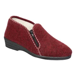 Hausschuh "Wolle" rot 37 Damen