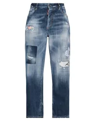 Pantalones vaqueros Mujer Azul marino 34 Mujer