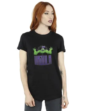 Women's Villains Ursula Green Cotton Boyfriend T-Shirt in Black Size: 5XL - Black - Size: 5XL - Disney - FashionsVida
