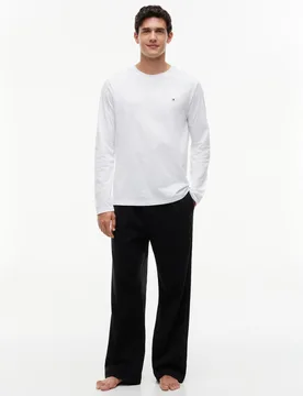 Signature Pure Cotton Jersey Pyjama Set Black Mix male - Tommy hilfiger - FashionsVida