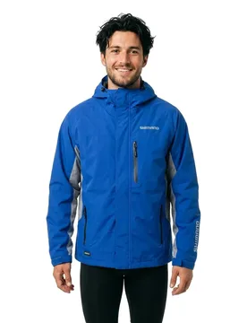 Logo Raincoat Blue 3XL Men - Shimano Fishing - FashionsVida