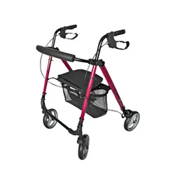 Aluminium Leichtgewicht-Rollator Ultra Light - AT51112 rot