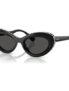 Occhiali da sole, Forma Cat-eye, SK6061U, Neri OS - Swarovski - FashionsVida
