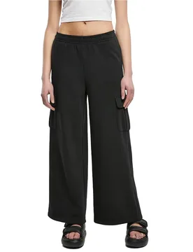 Pantalon Cargo Taille Haute Terry Black XL - Urban classics - FashionsVida
