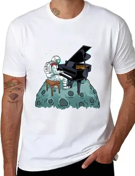 Grand Piano Gift Kids Pianist Gift Astronaut Music Piano T-Shirt man t shirt cotton high quality T-Shirt - Aliexpress - FashionsVida