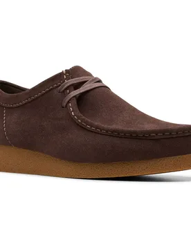 Shoes Mocassini Da Barca Wallabee Evo Dark Brown Suede EU 41 - Clarks - FashionsVida
