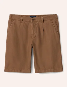 Leinenmix Bermudas, Regular Fit#normale Größen#untersetzte Größen, Farbe Braun, 52, leichter Leinen-/Baumwollmix Comfort-Bund (ca. 6 cm dehnbar) H - Walbusch - FashionsVida