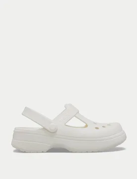 Classic Mary Jane Slip On Clogs Cream Female - Crocs - FashionsVida