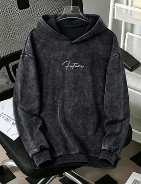 Pieza Sudadera con capucha minimalista de estilo urbano para adolescente, tela cómoda, ajuste ceñido, adecuada para deportes y estilo urbano, tambi? - Shein - FashionsVida